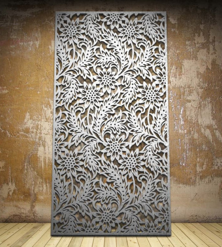 nouveau leaf dekorativni panel